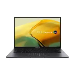 ASUS ZenBook 14 OLED UM3402YA-KN853X - Conception de charnière à 180 degrés - AMD Ryzen 9 - 8945HS ... (90NB0W96-M01KY0)_2