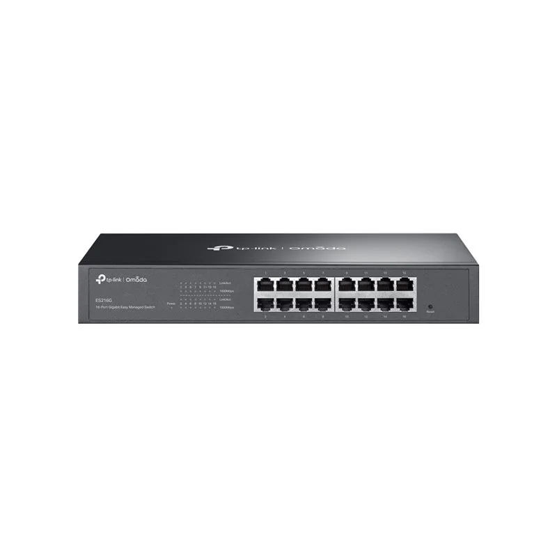 TP-Link Omada V1.6 - Commutateur - Géré - 16 x 10 - 100 - 1000Base-T - Montable sur rack, de bureau (ES216G)_1